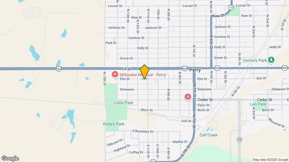 1104 Elm St Map and Location Details