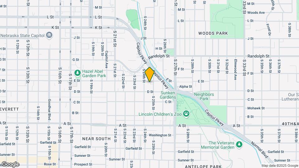 2433 E St Mapa y Detalles de la Ubicación