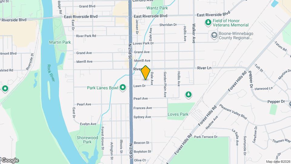 536 Lawn Dr Map and Location Details