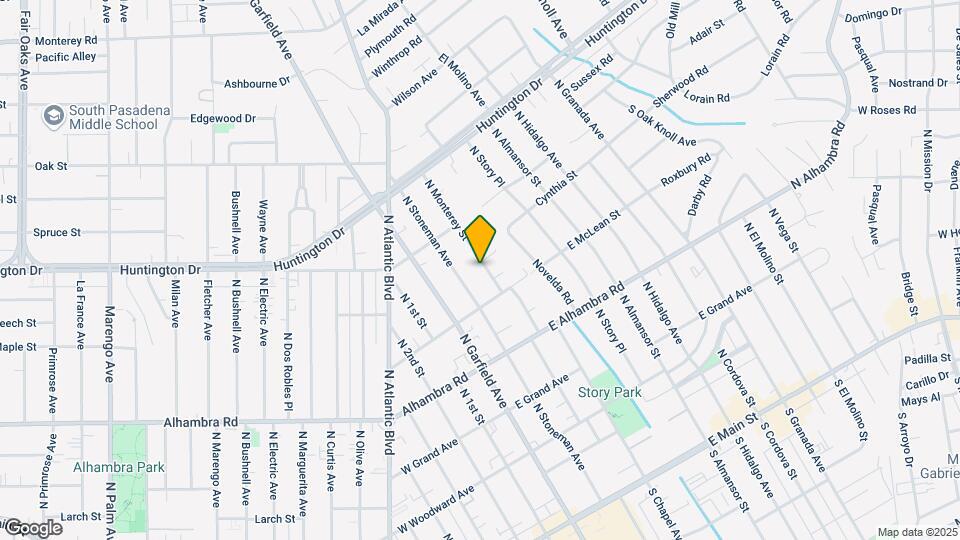 829 N Monterey St Map and Location Details