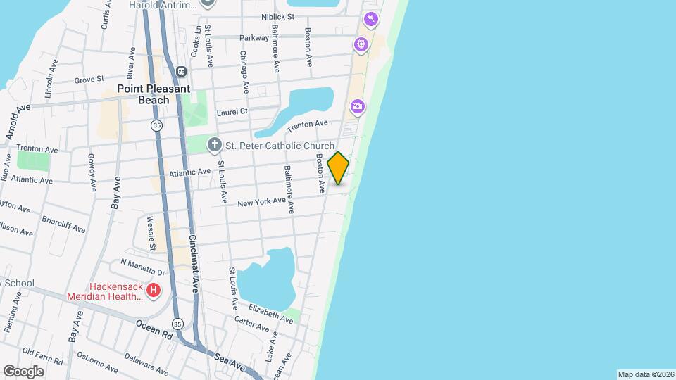 1008 Ocean Ave Map and Location Details