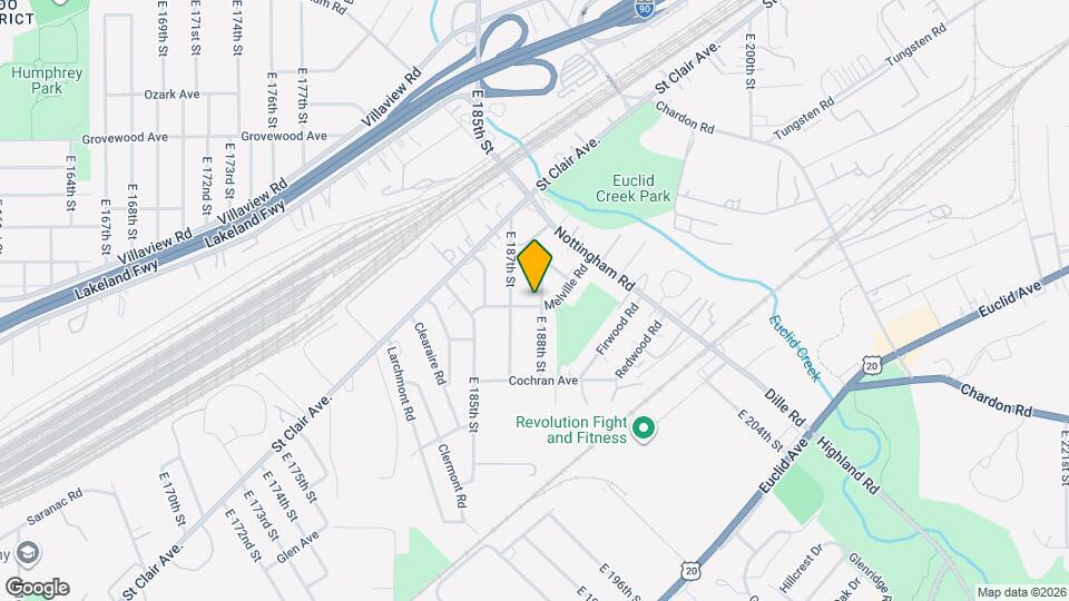 1318 E 188th St Map and Location Details