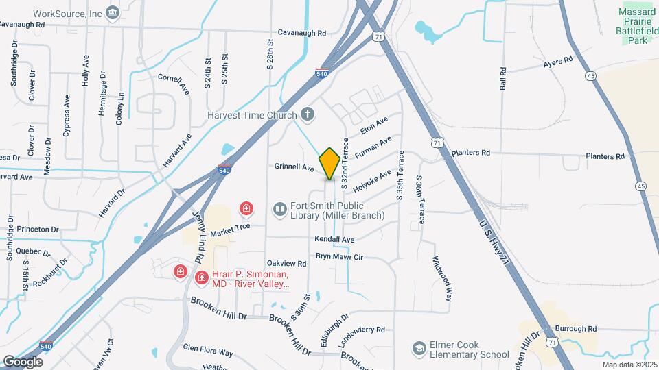 8505 S 31st Terrace Map and Location Details