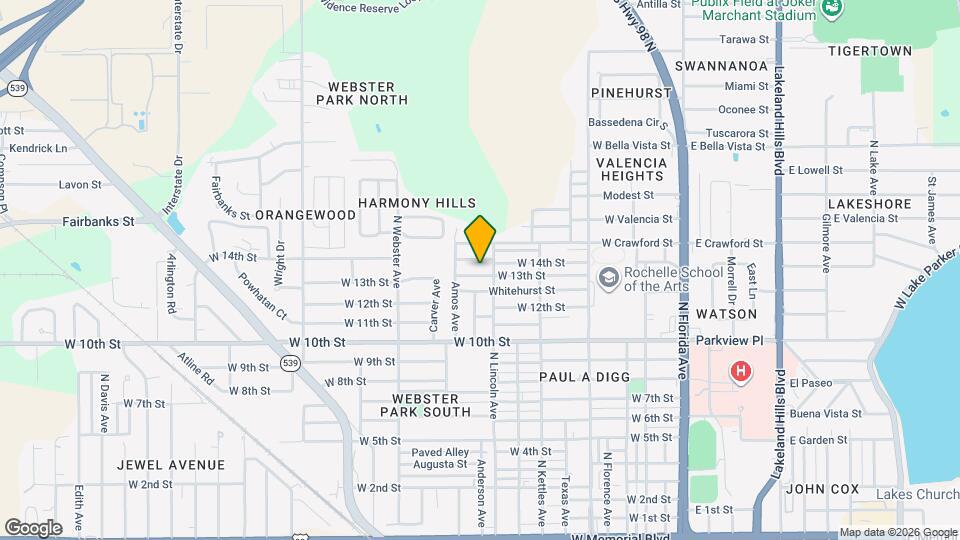 807 W 13th St Map and Location Details