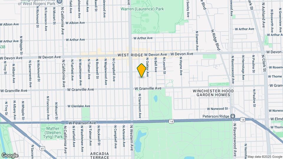 6235 N Claremont Ave, Unit 3 Map and Location Details