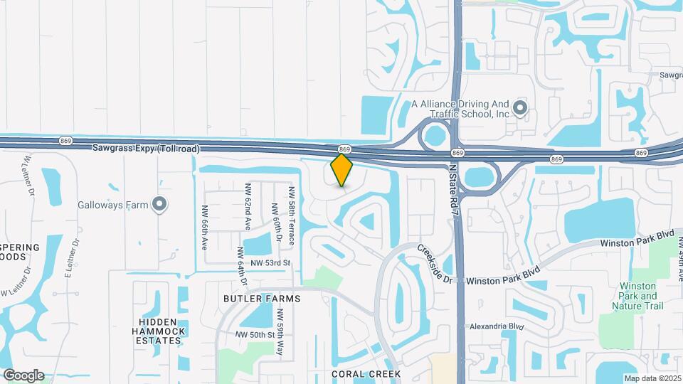 6013 NW 56th Dr Map and Location Details