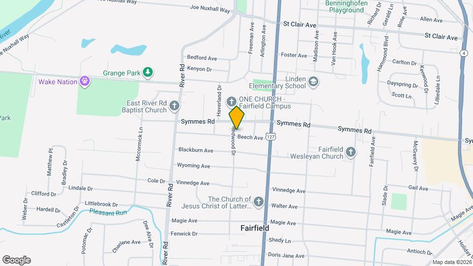 4616 Redwood Dr Map and Location Details