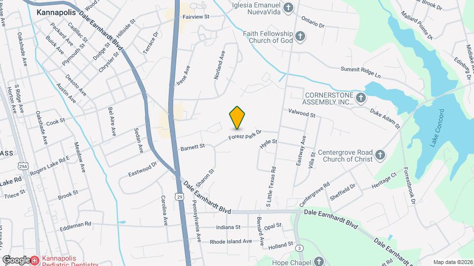 1247 Forest Park Dr Map and Location Details