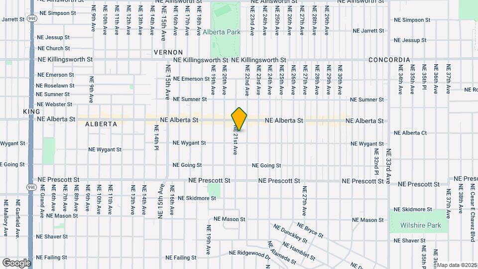 4832 NE 21st Ave (Alberta) Mapa y Detalles de la Ubicación