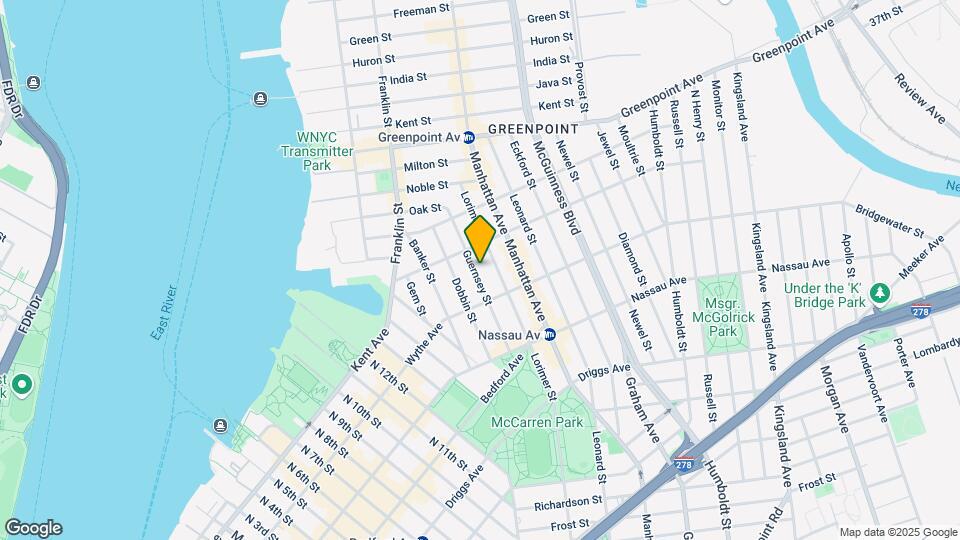 146 Guernsey St Map and Location Details
