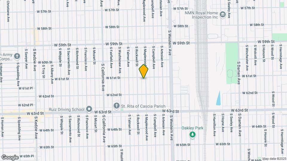 6110 S Maplewood Ave Map and Location Details