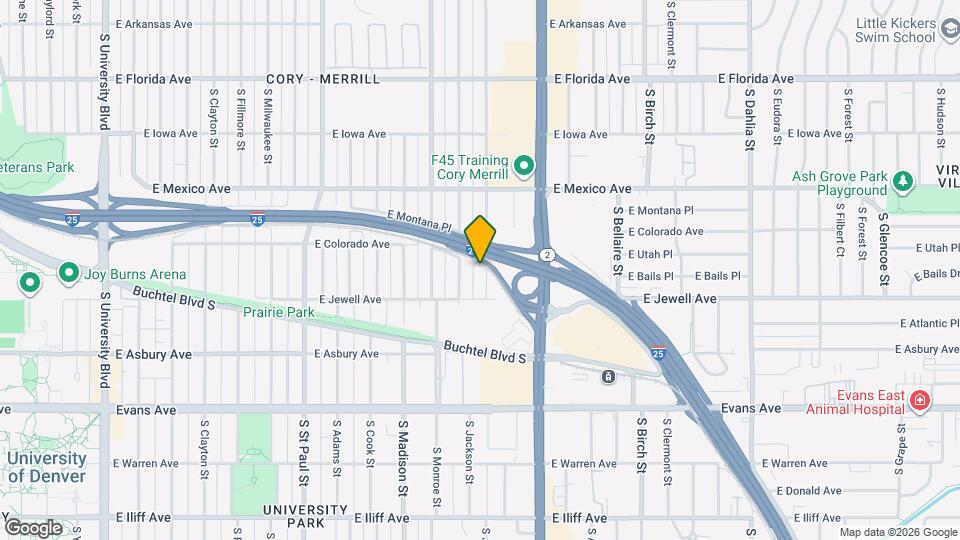 1833 S Jackson St Map and Location Details