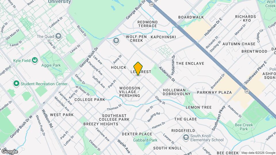 803 Glade St Map and Location Details