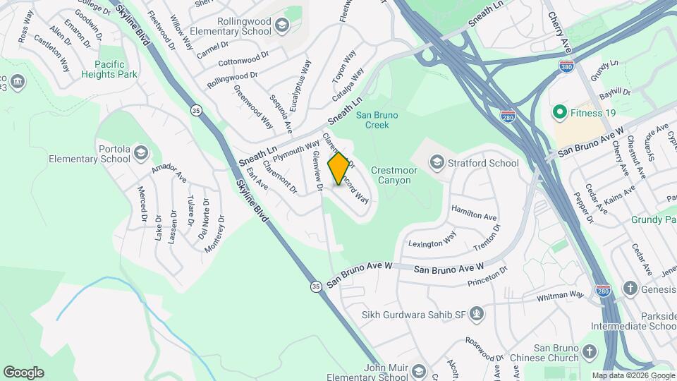 1655 Claremont Dr Map and Location Details
