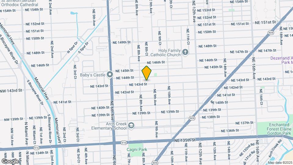 845 NE 143rd St Map and Location Details