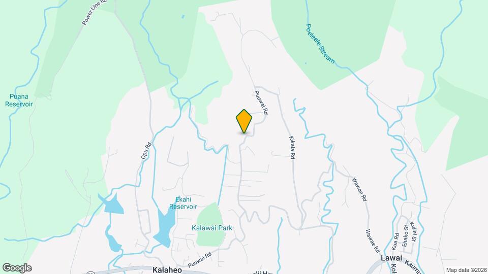 4973 Puuwai Rd Map and Location Details