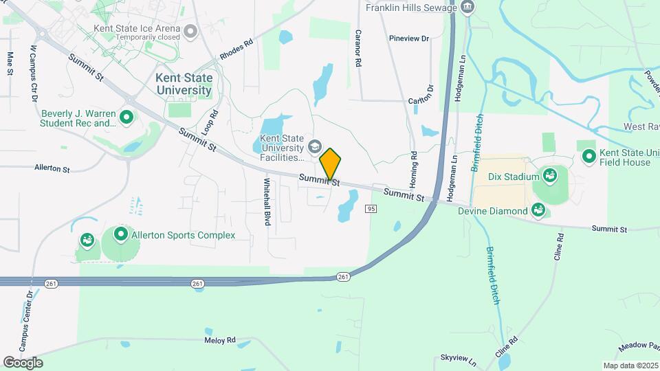 UNIVERSITY TOWNHOMES in KENT Mapa y Detalles de la Ubicación