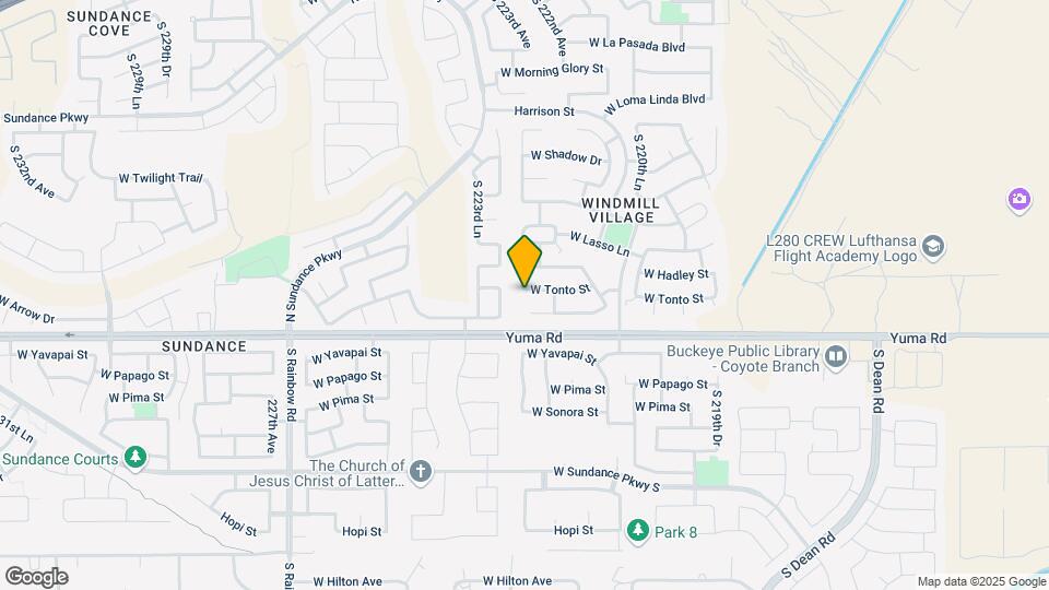 22277 W Tonto St Map and Location Details