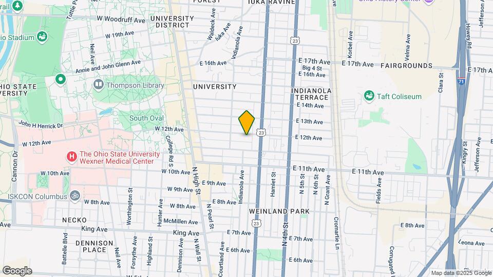 171 E 12th Ave Mapa y Detalles de la Ubicación