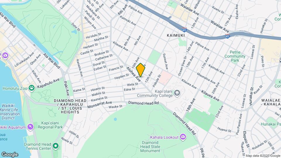 3558 Alohea Ave Map and Location Details