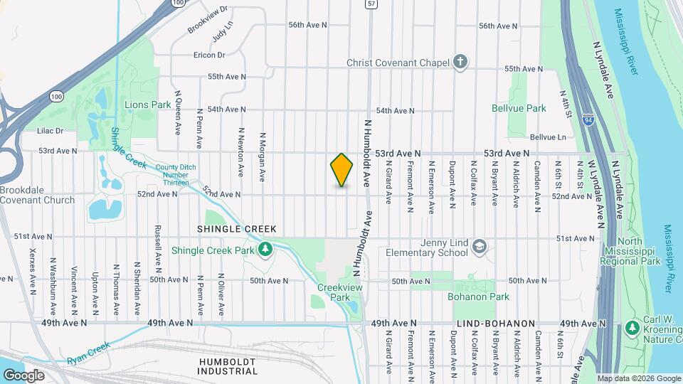 5201 N Irving Ave Map and Location Details