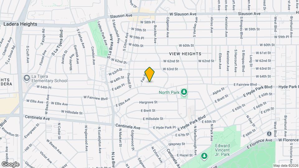 503 E Fairview Blvd, Unit 1 Map and Location Details