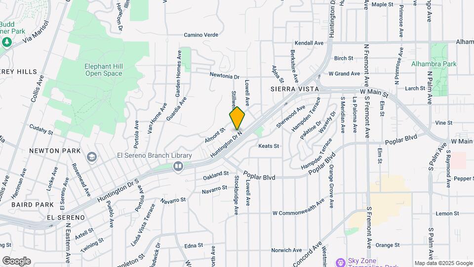 5381-5383 Huntington Dr Map and Location Details