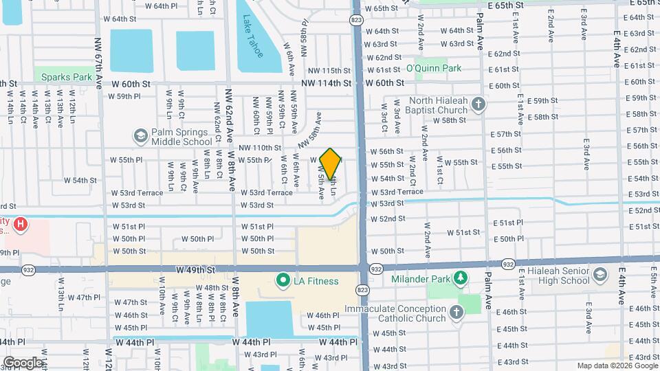 5372 W 4th Ln Map and Location Details
