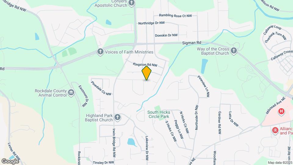 1573 Mountain View Cir NW Map and Location Details
