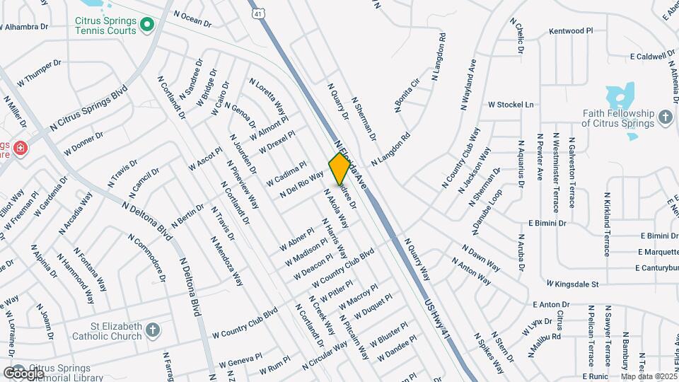 9392 N Sandree Dr Map and Location Details