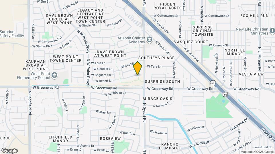 13145 W Desert Ln Mapa y Detalles de la Ubicación
