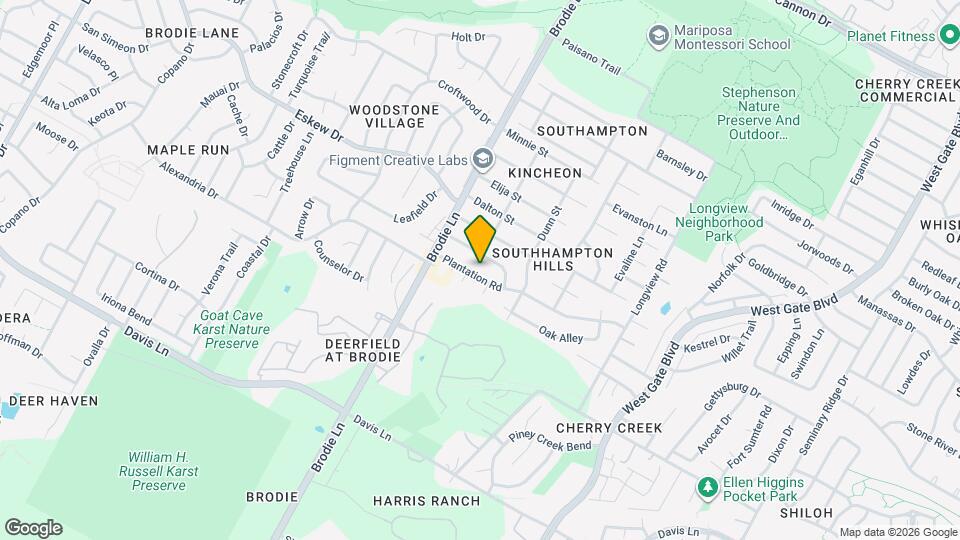 3404 Plantation Rd Map and Location Details