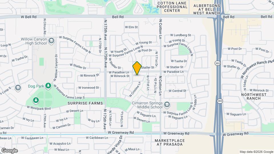17261 W Rimrock St Map and Location Details