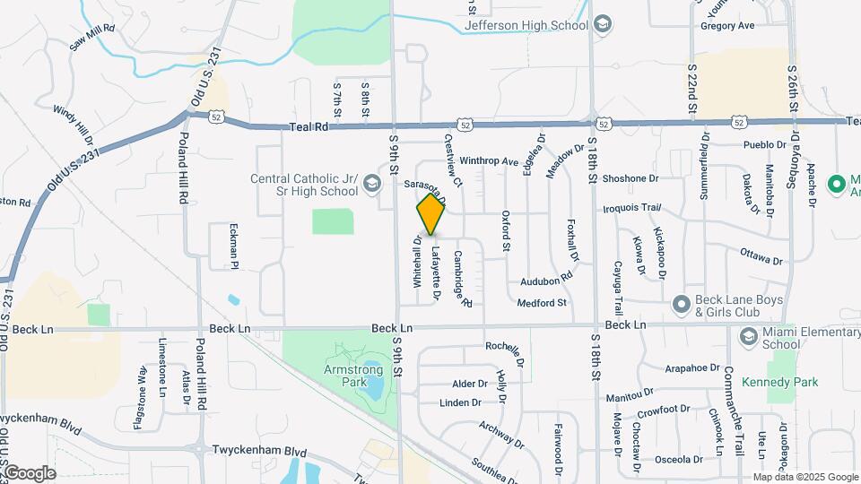 2508 Lafayette Dr Map and Location Details