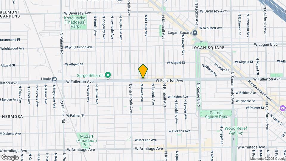 3535 W Fullerton Ave Map and Location Details