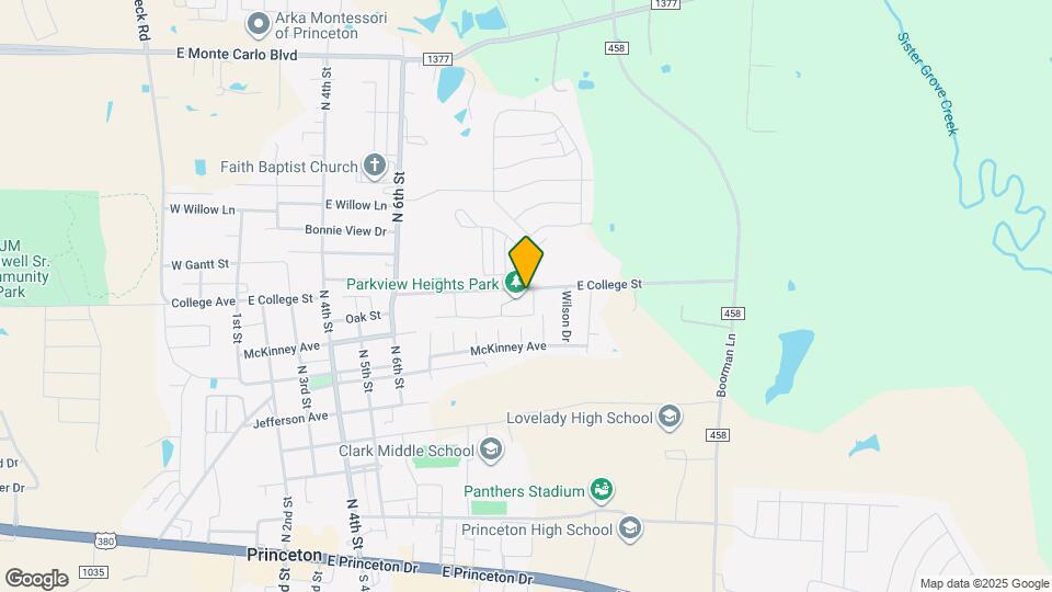 1001 E College St Map and Location Details