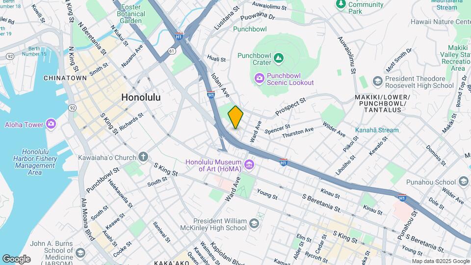Punchbowl Homes Mapa y Detalles de la Ubicación