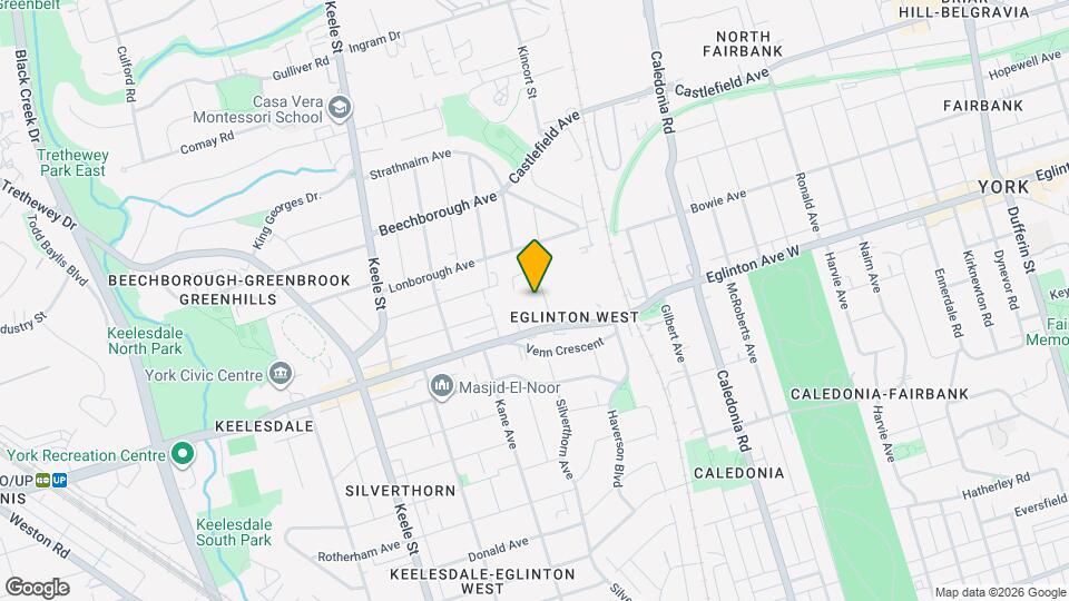 2470 Eglinton Ave W Map and Location Details