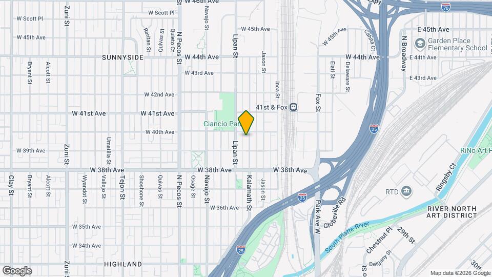 3941 Kalamath St Map and Location Details