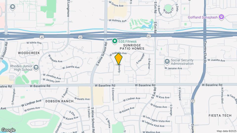 1105 W Juanita Ave Map and Location Details