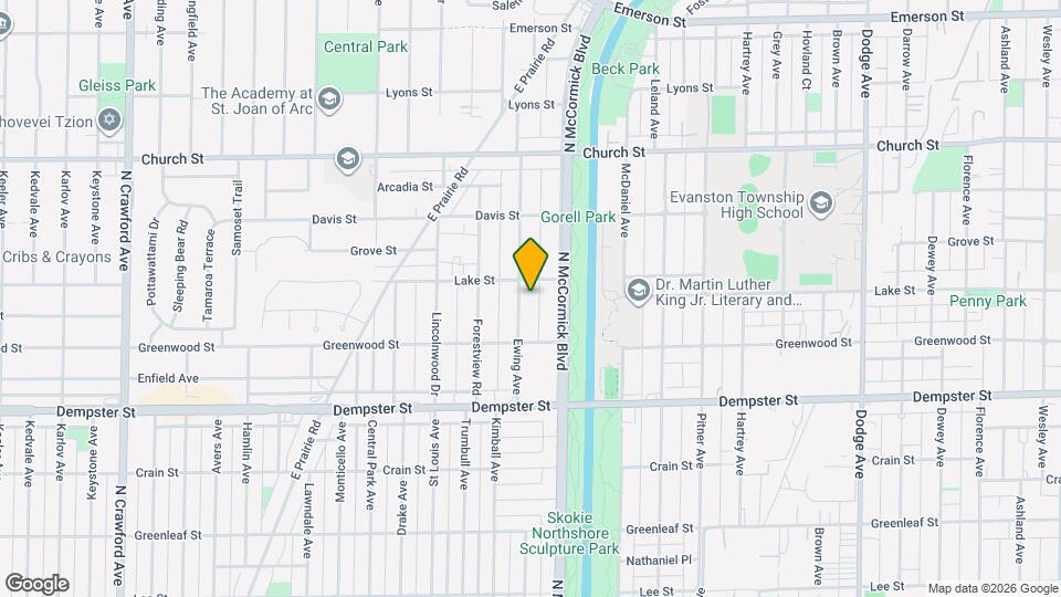 8943 Ewing Ave Map and Location Details
