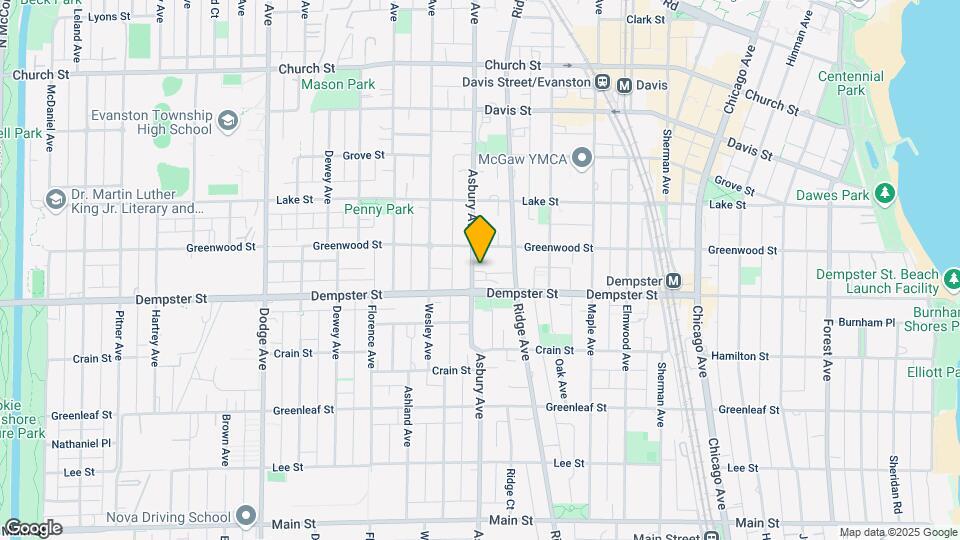 1331 Asbury Ave Map and Location Details