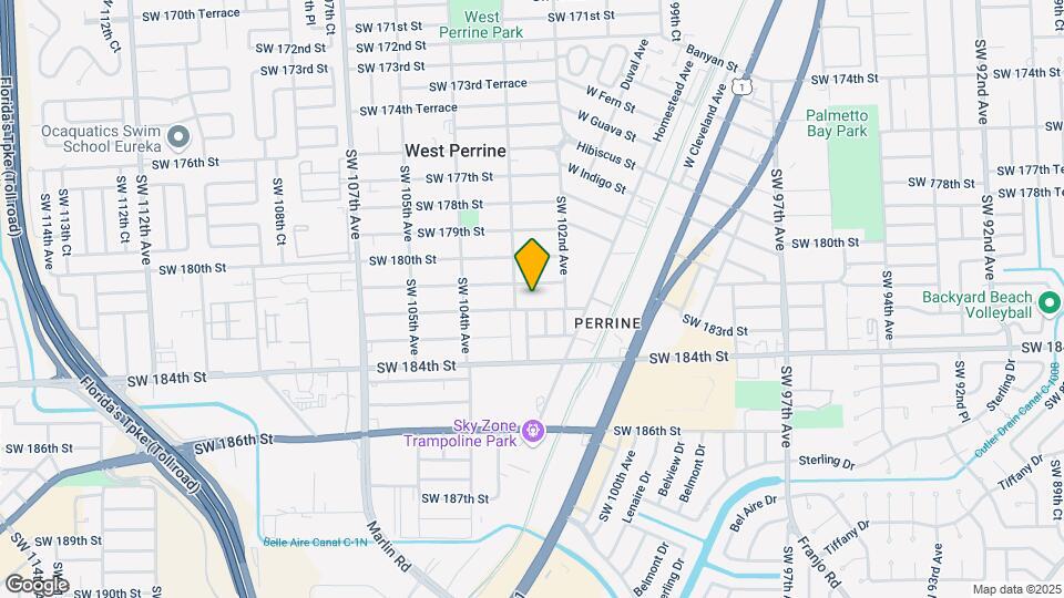 10271 SW 182nd St Map and Location Details