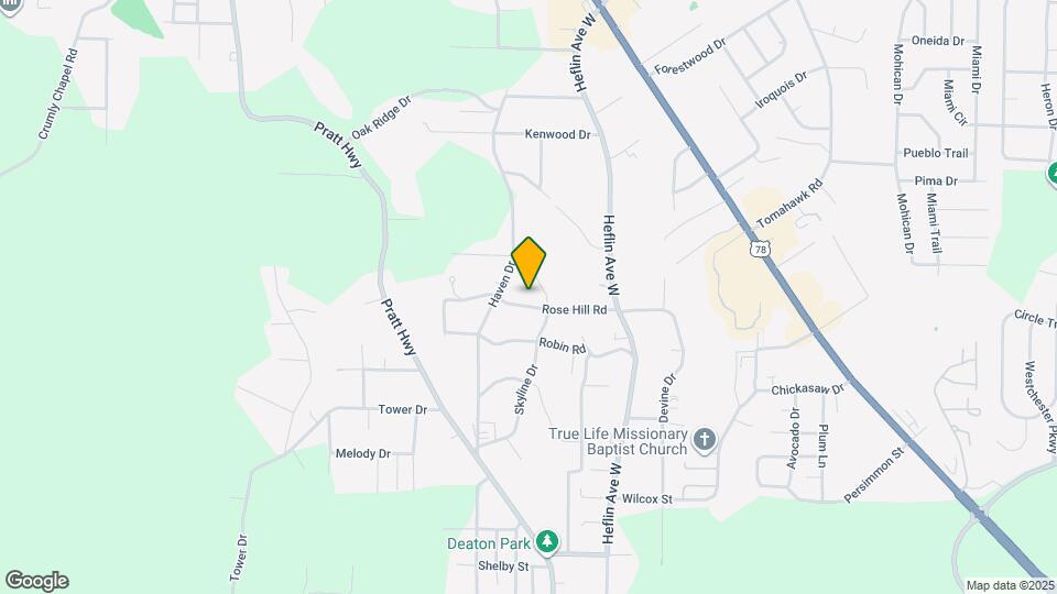 606 Rose Hill Rd Map and Location Details