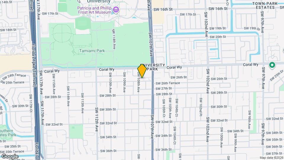 10785 SW 26th St Map and Location Details