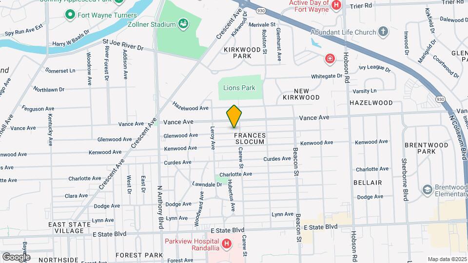 2321 Glenwood Ave Map and Location Details