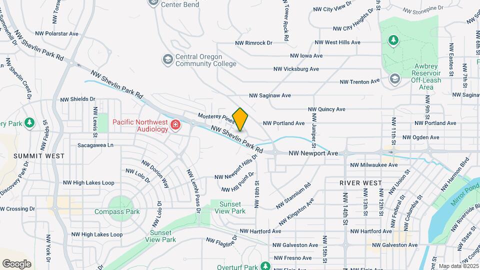 1862 NW Shevlin Park Rd Map and Location Details