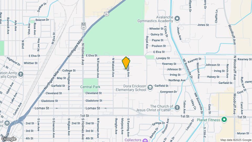 691 N Fanning Ave Map and Location Details