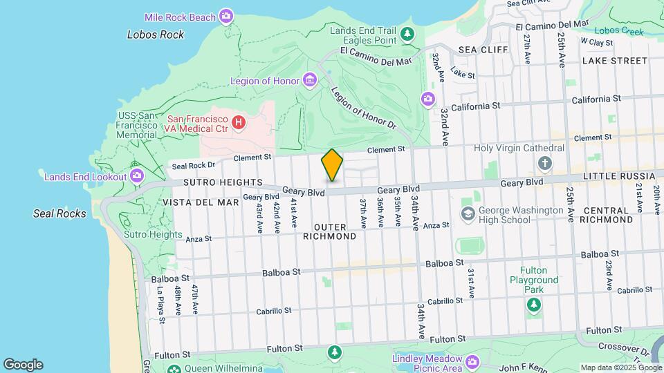 7450 Geary Blvd Mapa y Detalles de la Ubicación