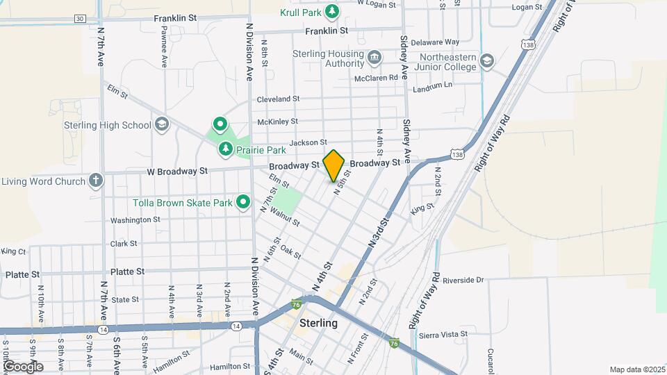 627 N 5th St Map and Location Details